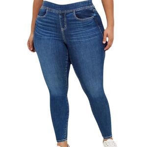 MINT! Torrid Pull On Lean Jean Super Stretch Skinny Plus Size 5R x 29